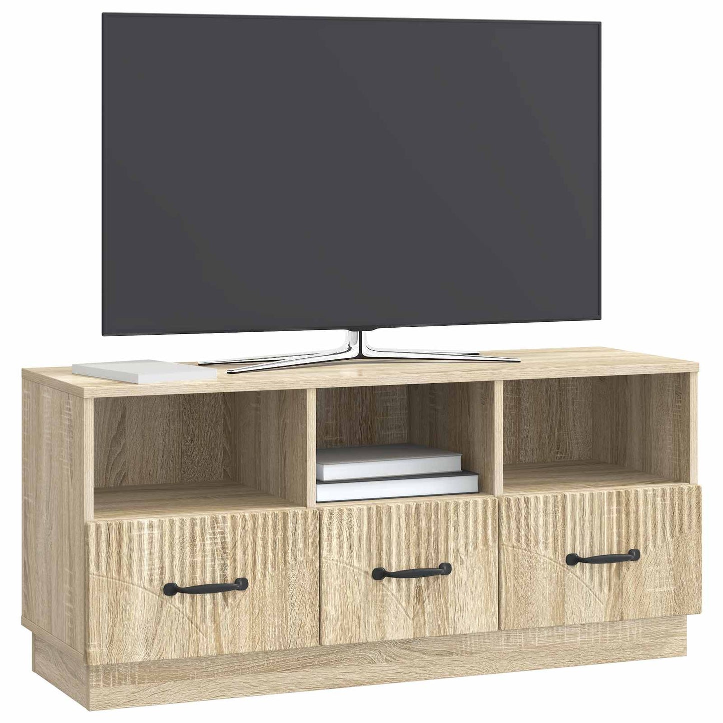TV-skåp med låda Sonoma-ek 102 x 34,5 x 47 cm Konstruerat trä