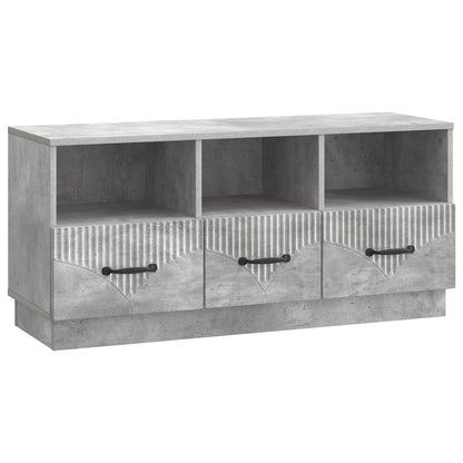 TV-skåp med låda Betonggrå 102 x 34,5 x 47 cm Konstruerat trä