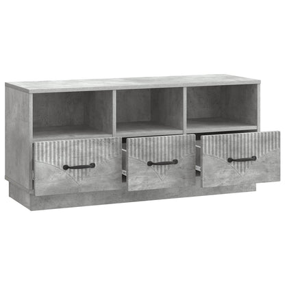 TV-skåp med låda Betonggrå 102 x 34,5 x 47 cm Konstruerat trä