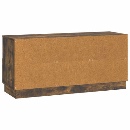 TV-skåp med låda Rökt ek 102 x 34,5 x 47 cm Konstruerat trä