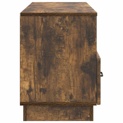TV-skåp med låda Rökt ek 102 x 34,5 x 47 cm Konstruerat trä