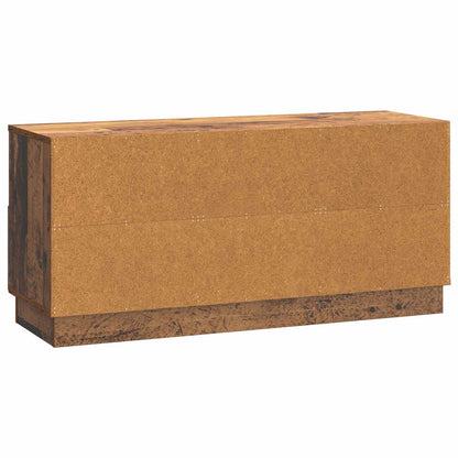 TV-skåp med låda Gammalt trä 102 x 34,5 x 47 cm Konstruerat trä