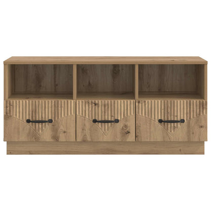 TV-skåp med låda Artisan-ek 102 x 34,5 x 47 cm Konstruerat trä