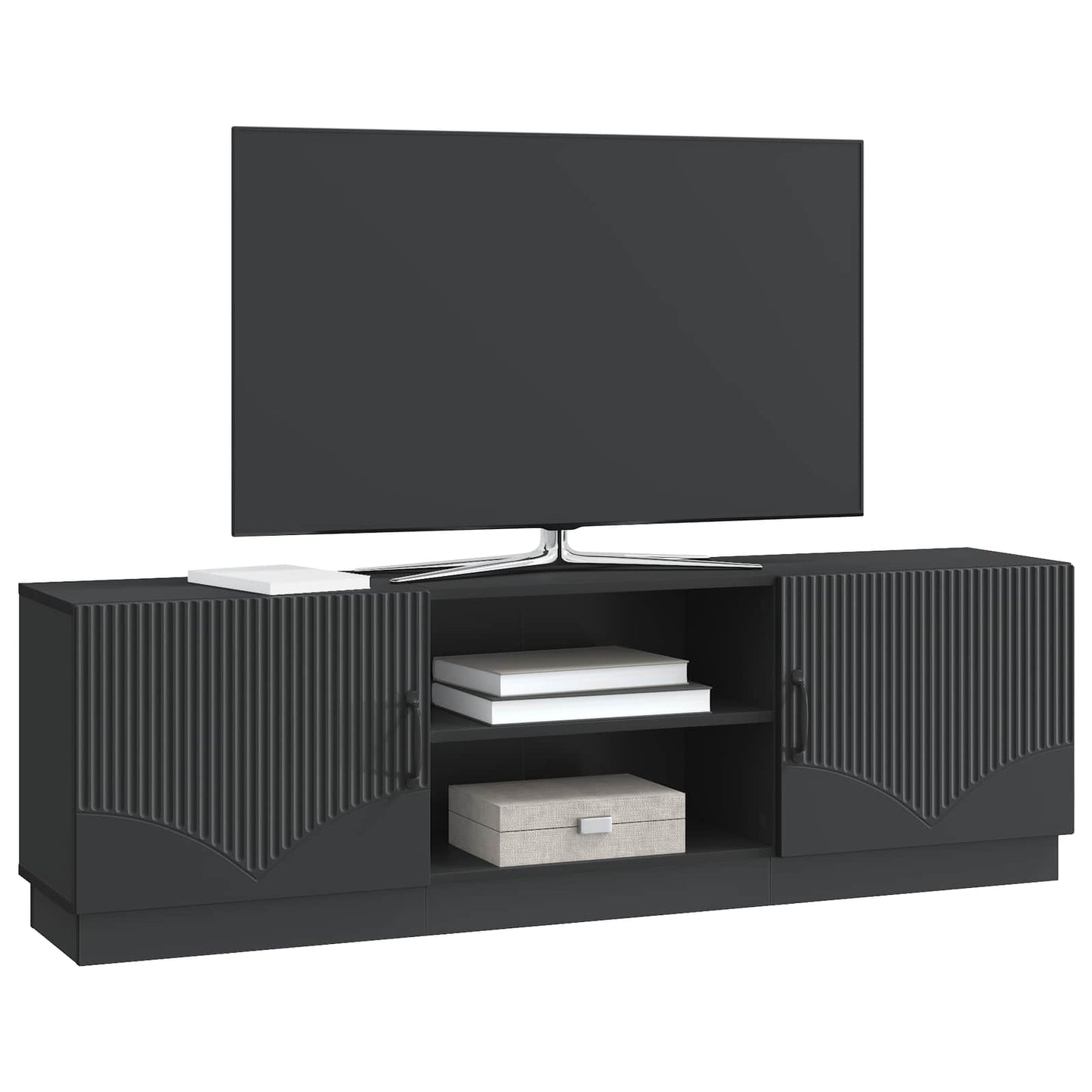 TV-skåp Svart 150 x 31 x 47 cm Konstruerat trä