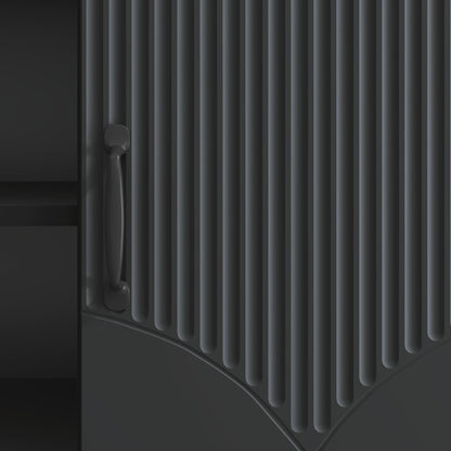 TV-skåp Svart 102 x 34,5 x 47 cm Konstruerat trä