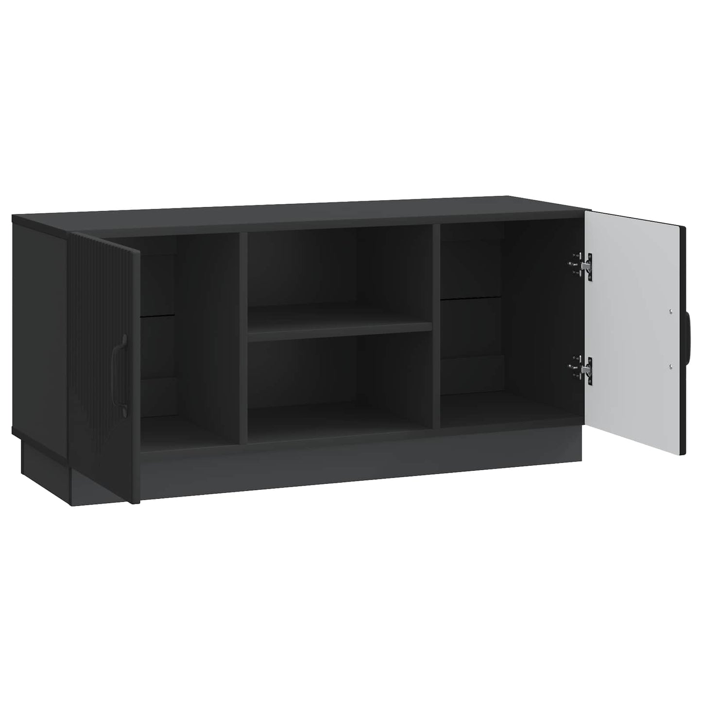 TV-skåp Svart 102 x 34,5 x 47 cm Konstruerat trä