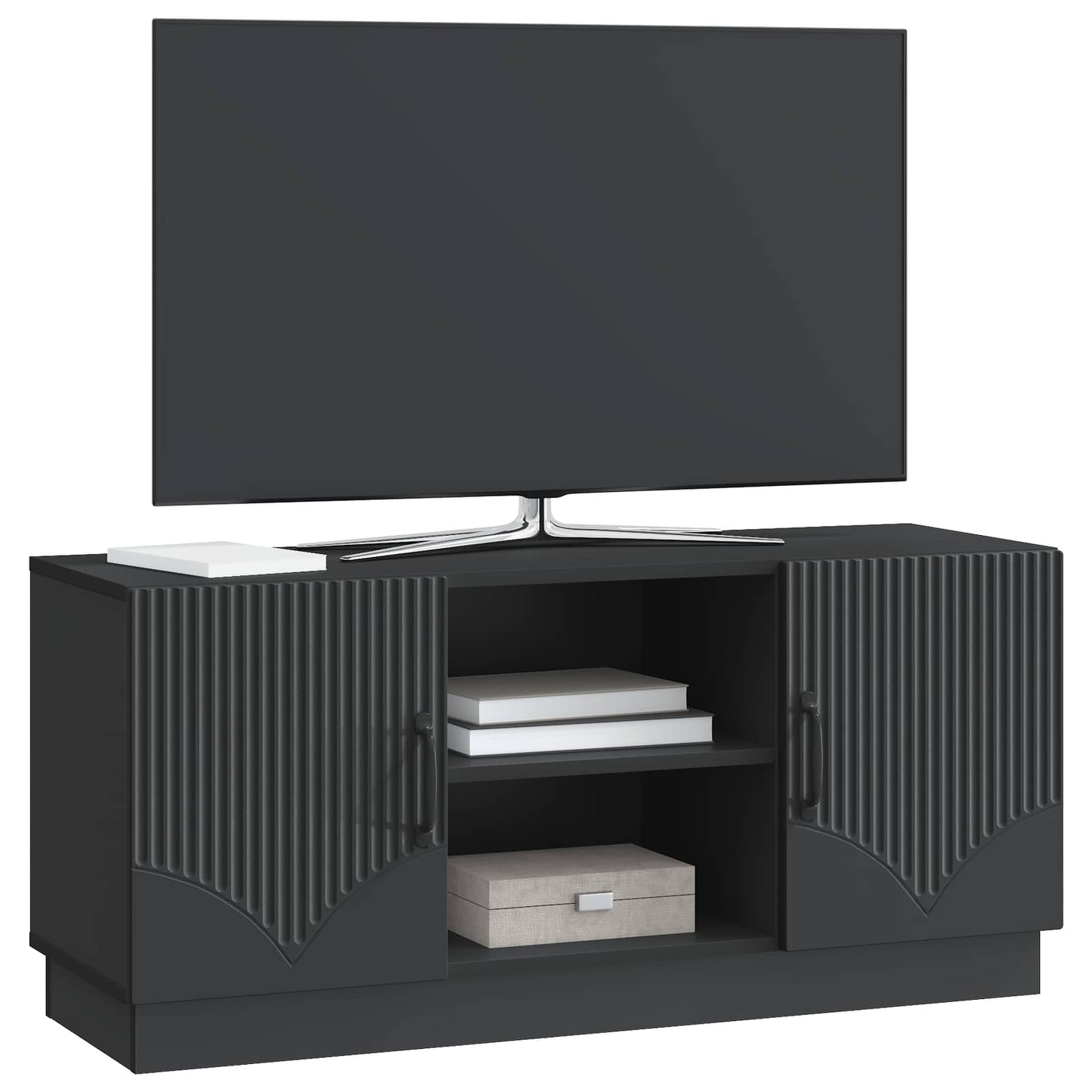 TV-skåp Svart 102 x 34,5 x 47 cm Konstruerat trä