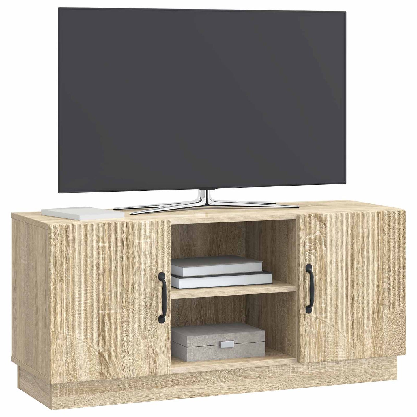 TV-skåp Sonoma-ek 102 x 34,5 x 47 cm Konstruerat trä