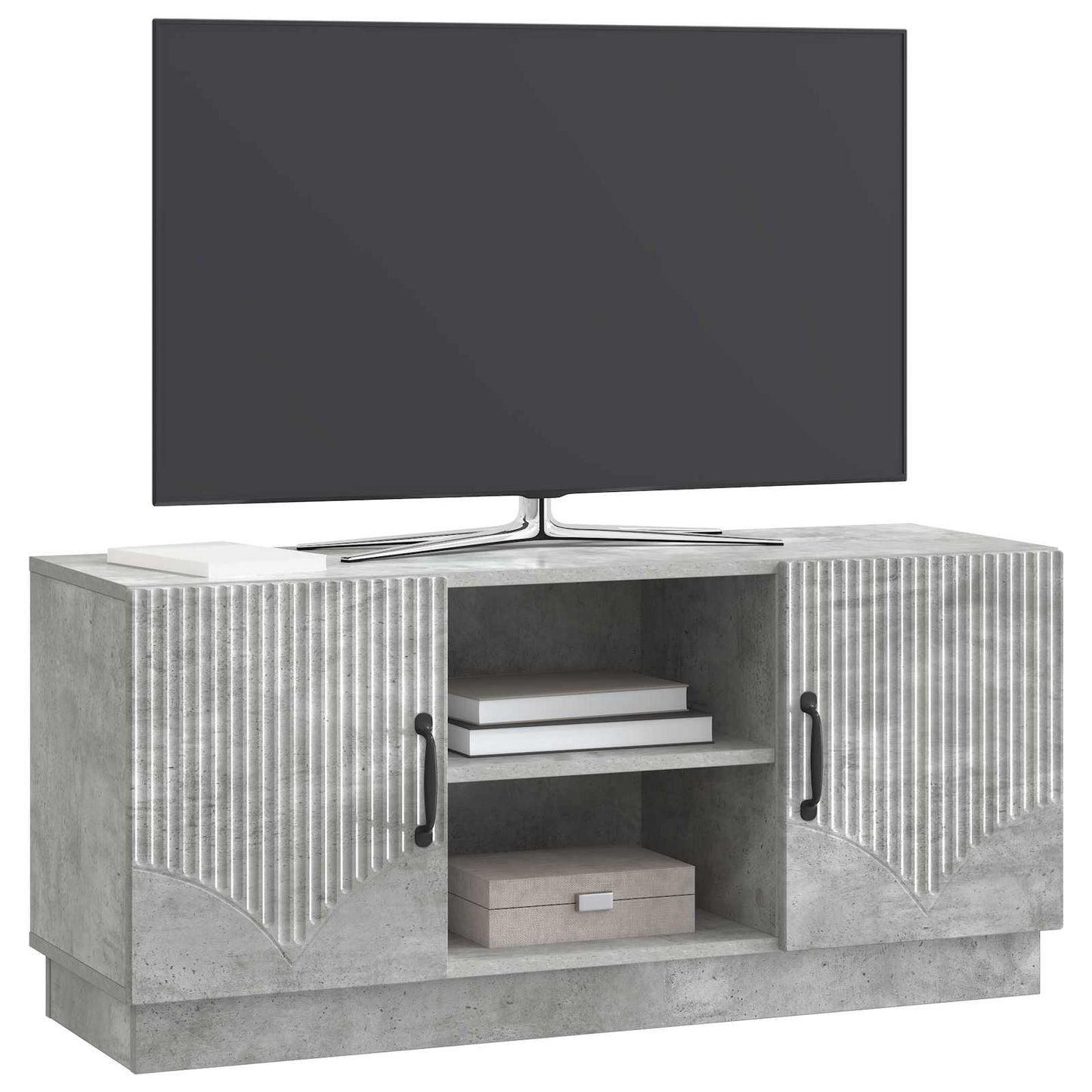 TV-skåp Betonggrå 102 x 34,5 x 47 cm Konstruerat trä