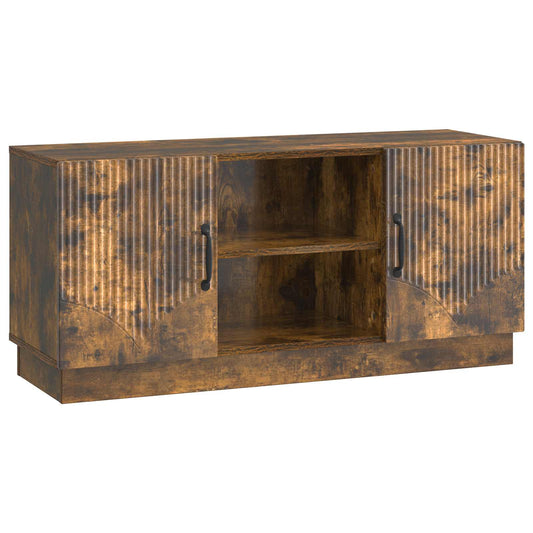 TV-skåp Rökt ek 102 x 34,5 x 47 cm Konstruerat trä