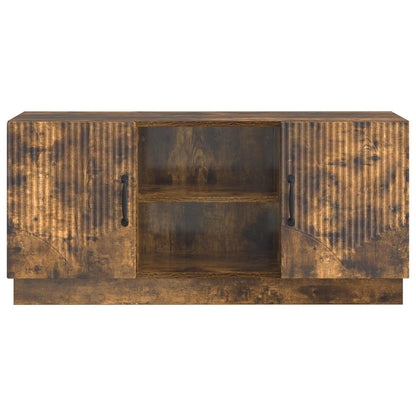 TV-skåp Rökt ek 102 x 34,5 x 47 cm Konstruerat trä