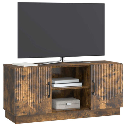 TV-skåp Rökt ek 102 x 34,5 x 47 cm Konstruerat trä