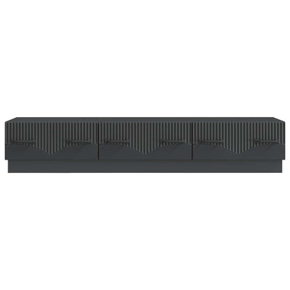 TV-skåp med låda Svart 147 x 34,5 x 27 cm Konstruerat trä