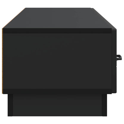TV-skåp med låda Svart 147 x 34,5 x 27 cm Konstruerat trä