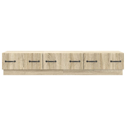TV-skåp med låda Sonoma-ek 147 x 34,5 x 27 cm Konstruerat trä