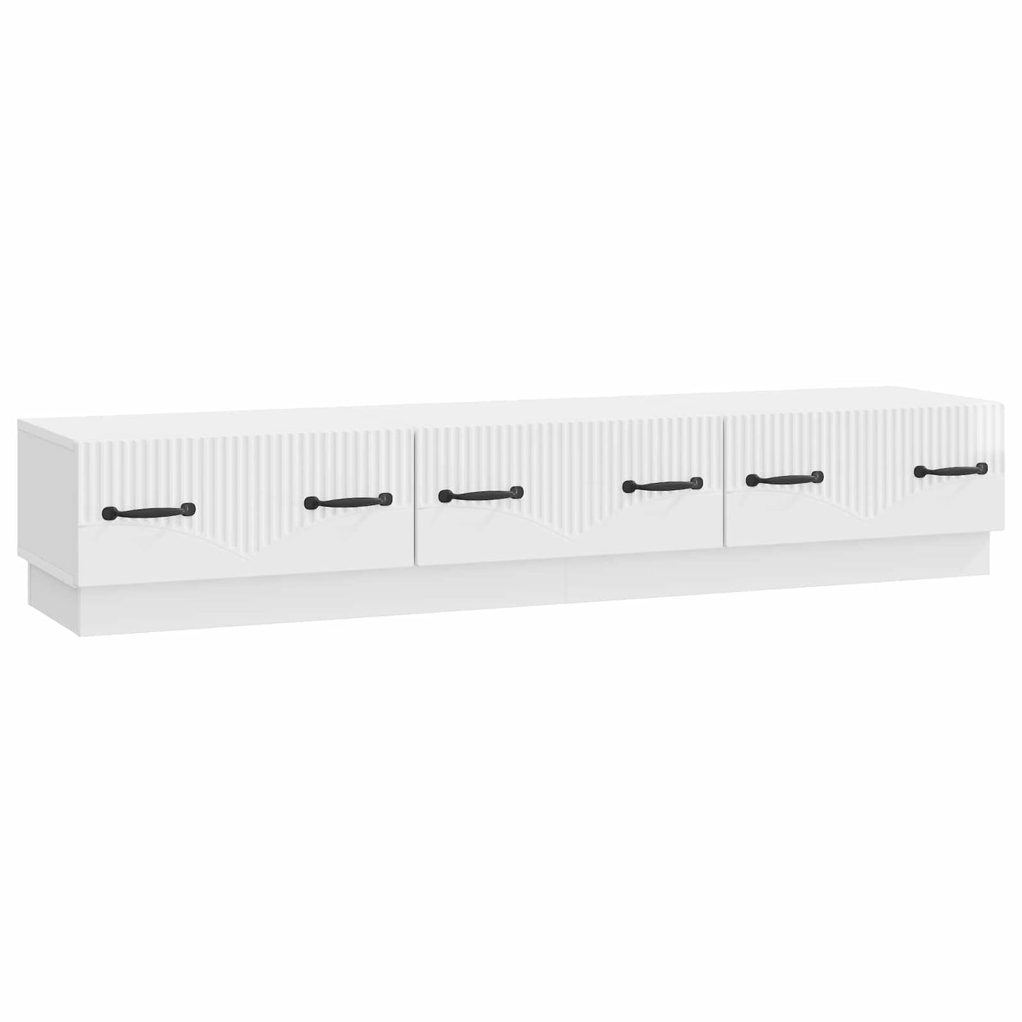 TV-skåp Vit högglans 147 x 34,5 x 27 cm Konstruerat trä