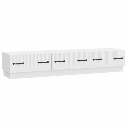 TV-skåp Vit högglans 147 x 34,5 x 27 cm Konstruerat trä