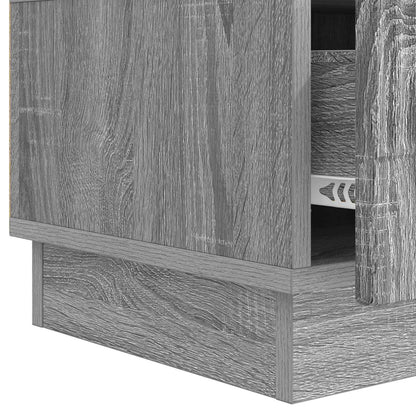 TV-skåp Grå sonoma-ek 147 x 34,5 x 27 cm Konstruerat trä