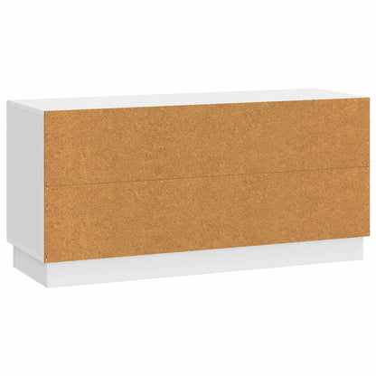TV-skåp Vit högglans 99 x 34,5 x 47 cm Konstruerat trä