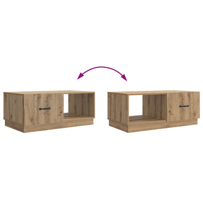 Kaffeebord Artisan-ek 90 x 50 x 37 cm Konstruerat trä