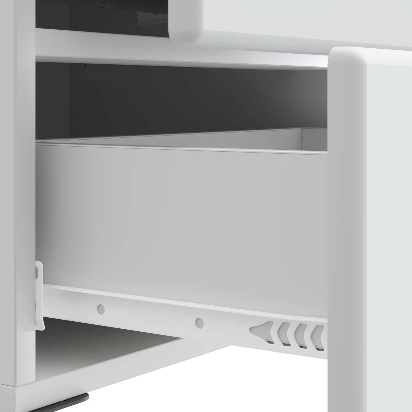 Nattduksbord 2 pcs Vit 43 x 34,5 x 47,5 cm Konstruerat trä