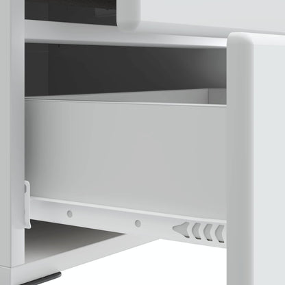 Nattduksbord 2 pcs Vit 43 x 34,5 x 47,5 cm Konstruerat trä