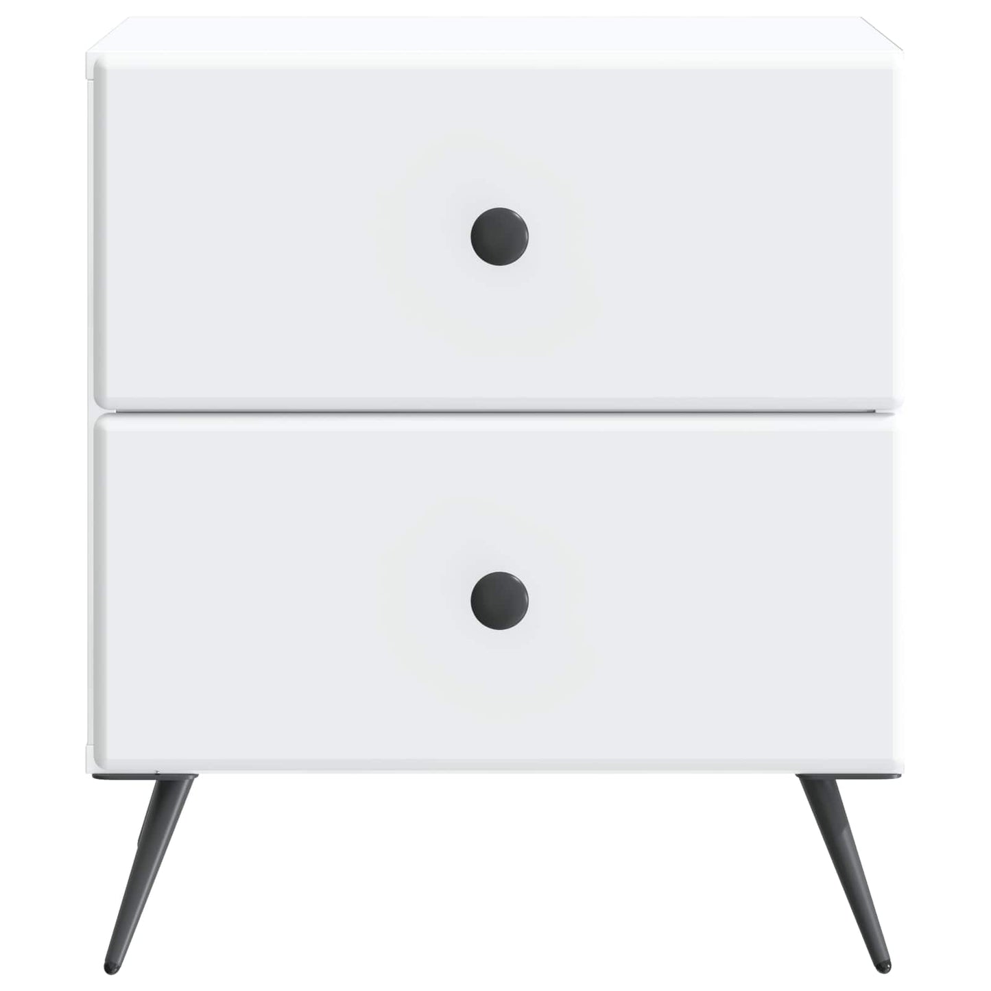 Nattduksbord 2 pcs Vit 43 x 34,5 x 47,5 cm Konstruerat trä