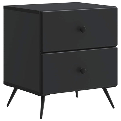 Nattduksbord 2 pcs Svart 43 x 34,5 x 47,5 cm Konstruerat trä