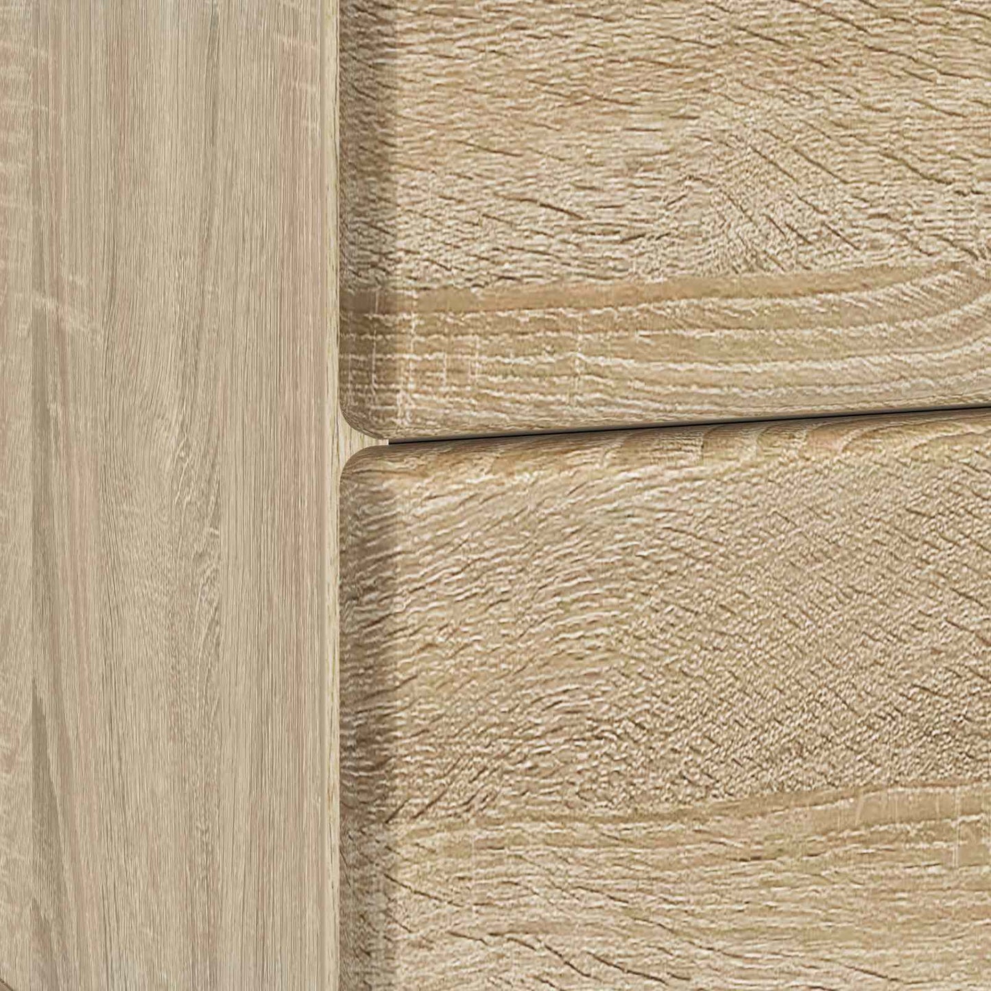 Nattduksbord med låda 2 pcs Sonoma-ek 43 x 34,5 x 47,5 cm