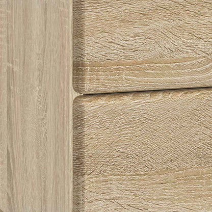 Nattduksbord med låda 2 pcs Sonoma-ek 43 x 34,5 x 47,5 cm