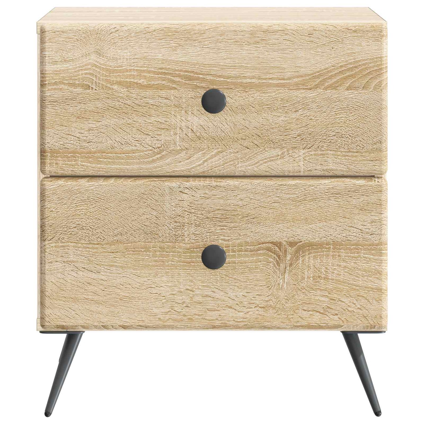 Nattduksbord med låda 2 pcs Sonoma-ek 43 x 34,5 x 47,5 cm