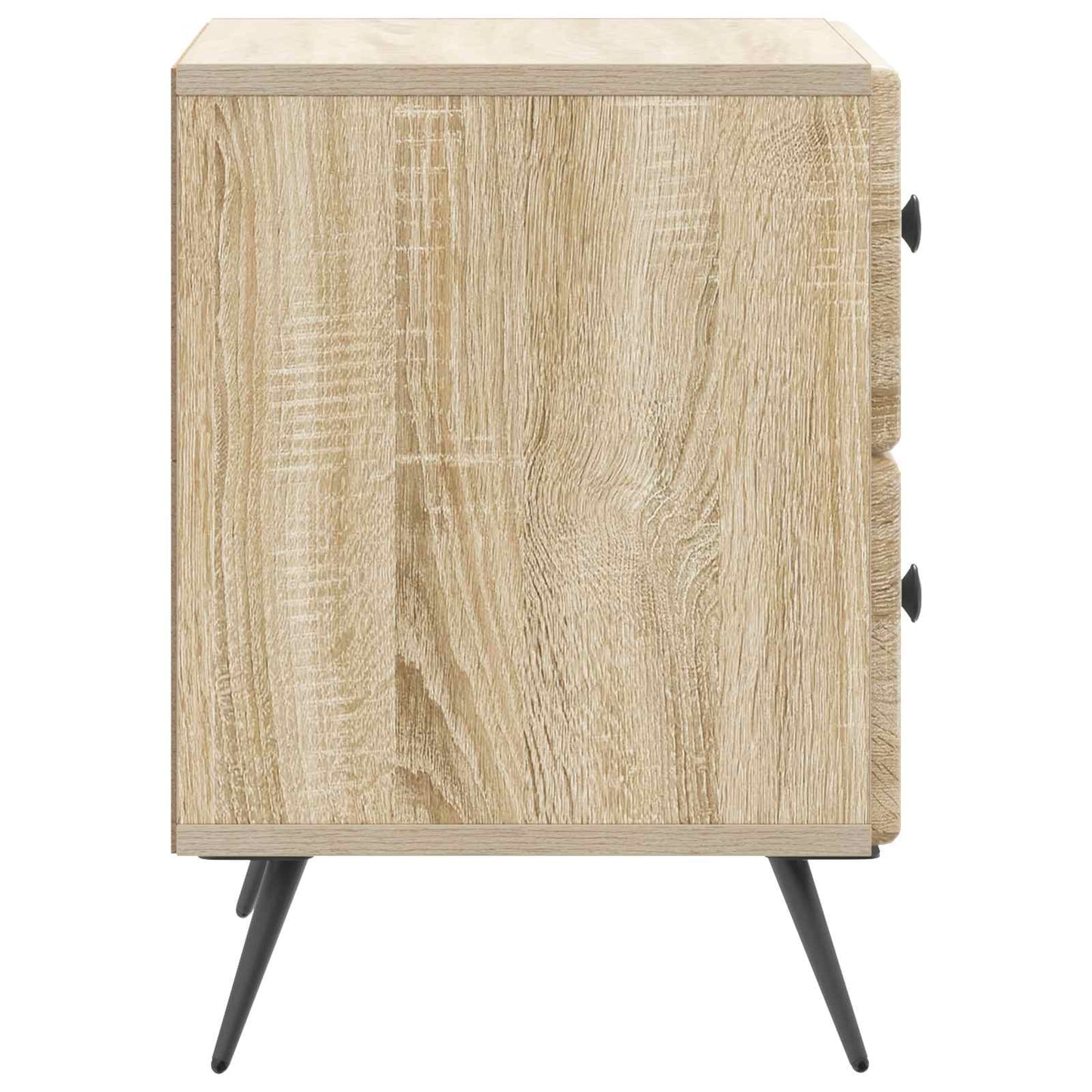 Nattduksbord med låda 2 pcs Sonoma-ek 43 x 34,5 x 47,5 cm