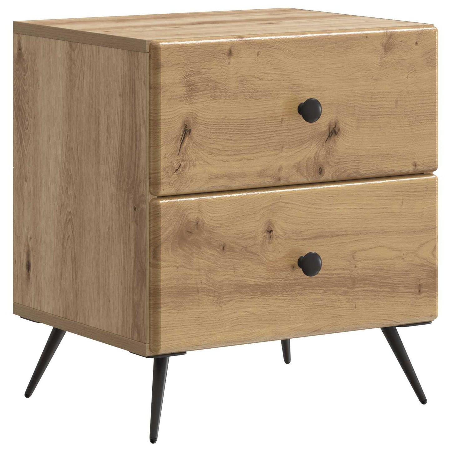 Nattduksbord med låda 2 pcs Artisan-ek 43 x 34,5 x 47,5 cm