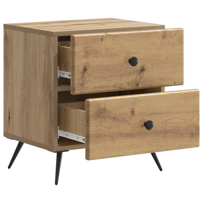 Nattduksbord med låda 2 pcs Artisan-ek 43 x 34,5 x 47,5 cm