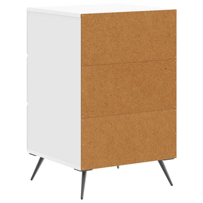 Nattduksbord Vit högglans 43 x 41 x 66,5 cm Konstruerat trä