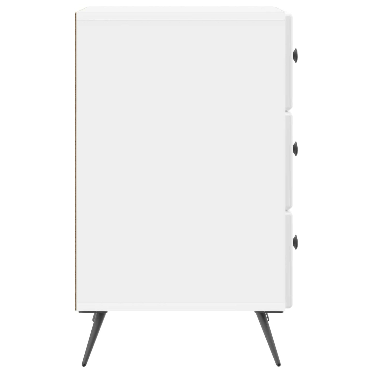 Nattduksbord Vit högglans 43 x 41 x 66,5 cm Konstruerat trä