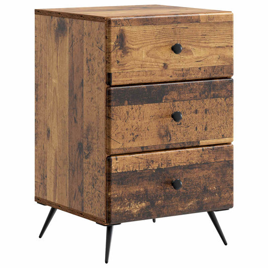 Nattduksbord Gammalt trä 43 x 41 x 66,5 cm Konstruerat trä