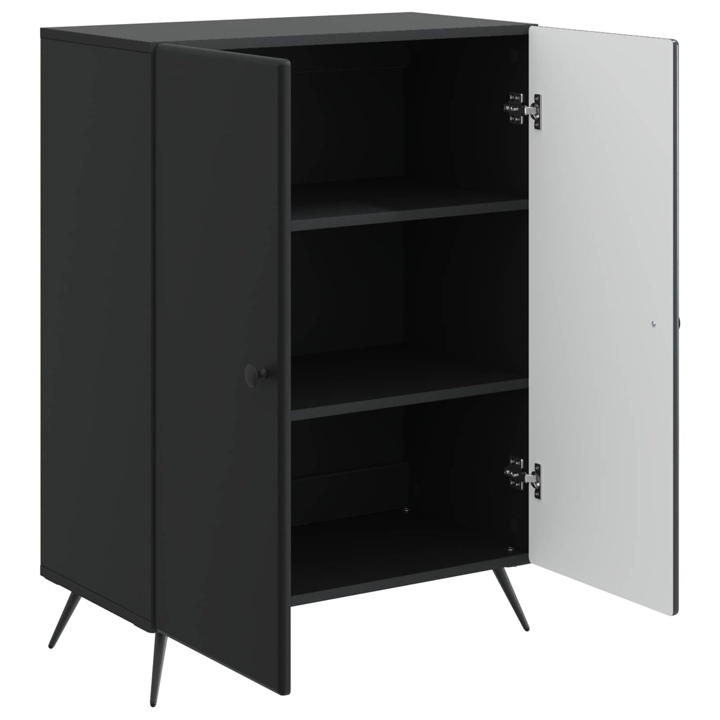 Sideboard Svart 66 x 34,5 x 90 cm Konstruerat trä