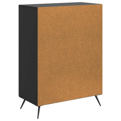 Sideboard Svart 66 x 34,5 x 90 cm Konstruerat trä