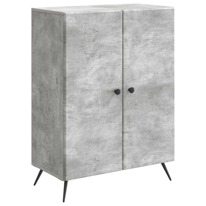 Sideboard Betonggrå 66 x 34,5 x 90 cm Konstruerat trä