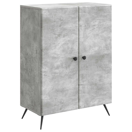 Sideboard Betonggrå 66 x 34,5 x 90 cm Konstruerat trä