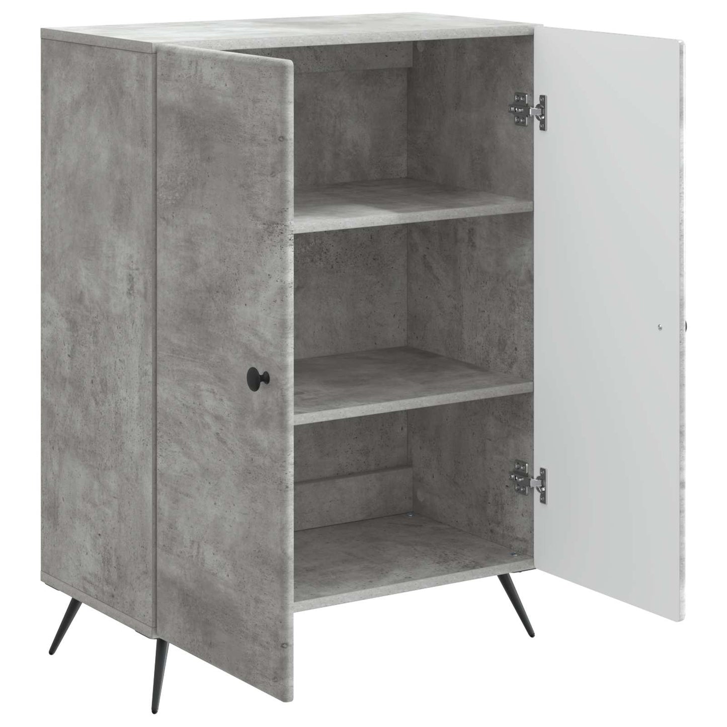 Sideboard Betonggrå 66 x 34,5 x 90 cm Konstruerat trä