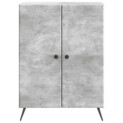 Sideboard Betonggrå 66 x 34,5 x 90 cm Konstruerat trä
