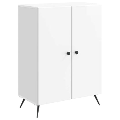 Sideboard Vit högglans 66 x 34,5 x 90 cm Konstruerat trä