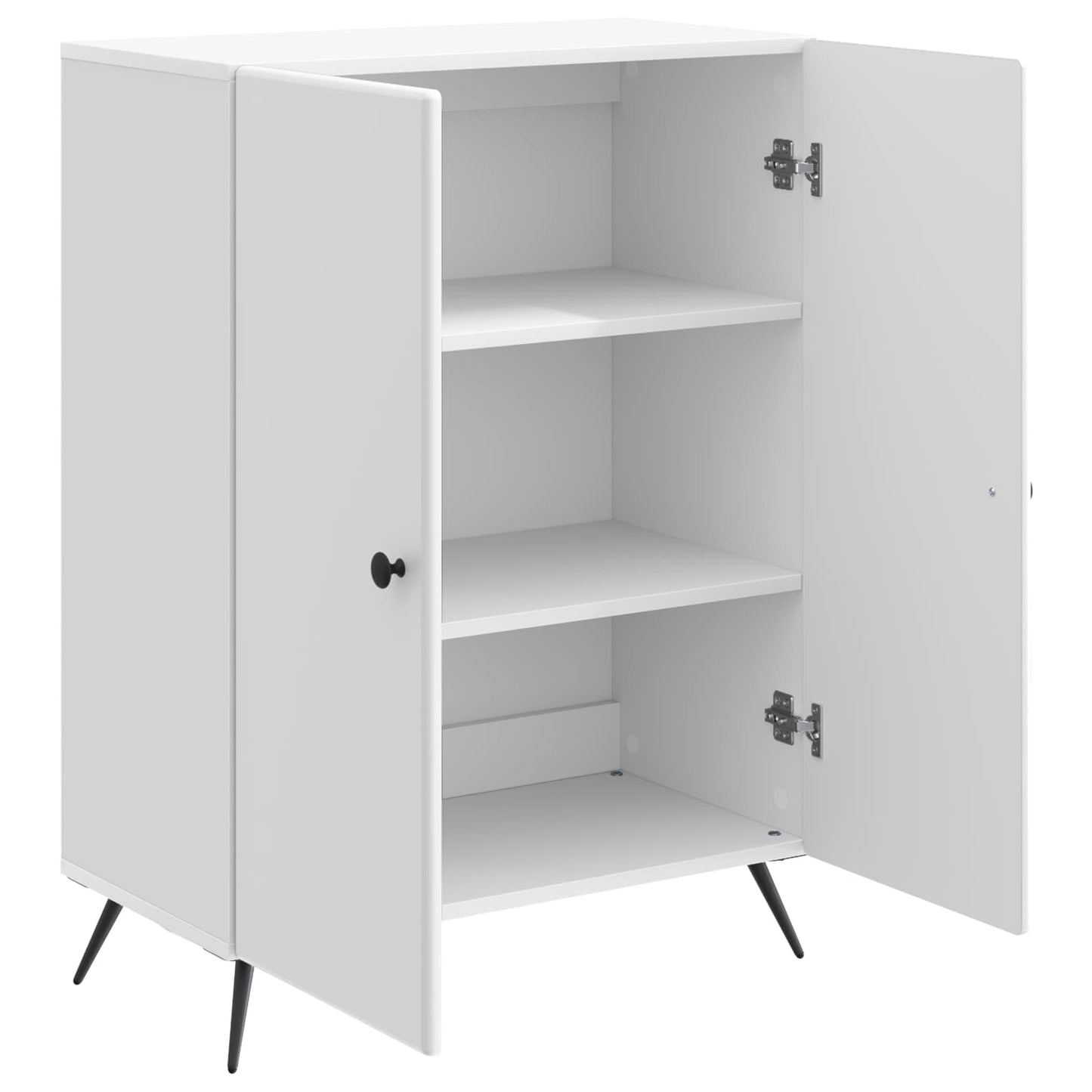 Sideboard Vit högglans 66 x 34,5 x 90 cm Konstruerat trä