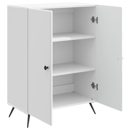 Sideboard Vit högglans 66 x 34,5 x 90 cm Konstruerat trä