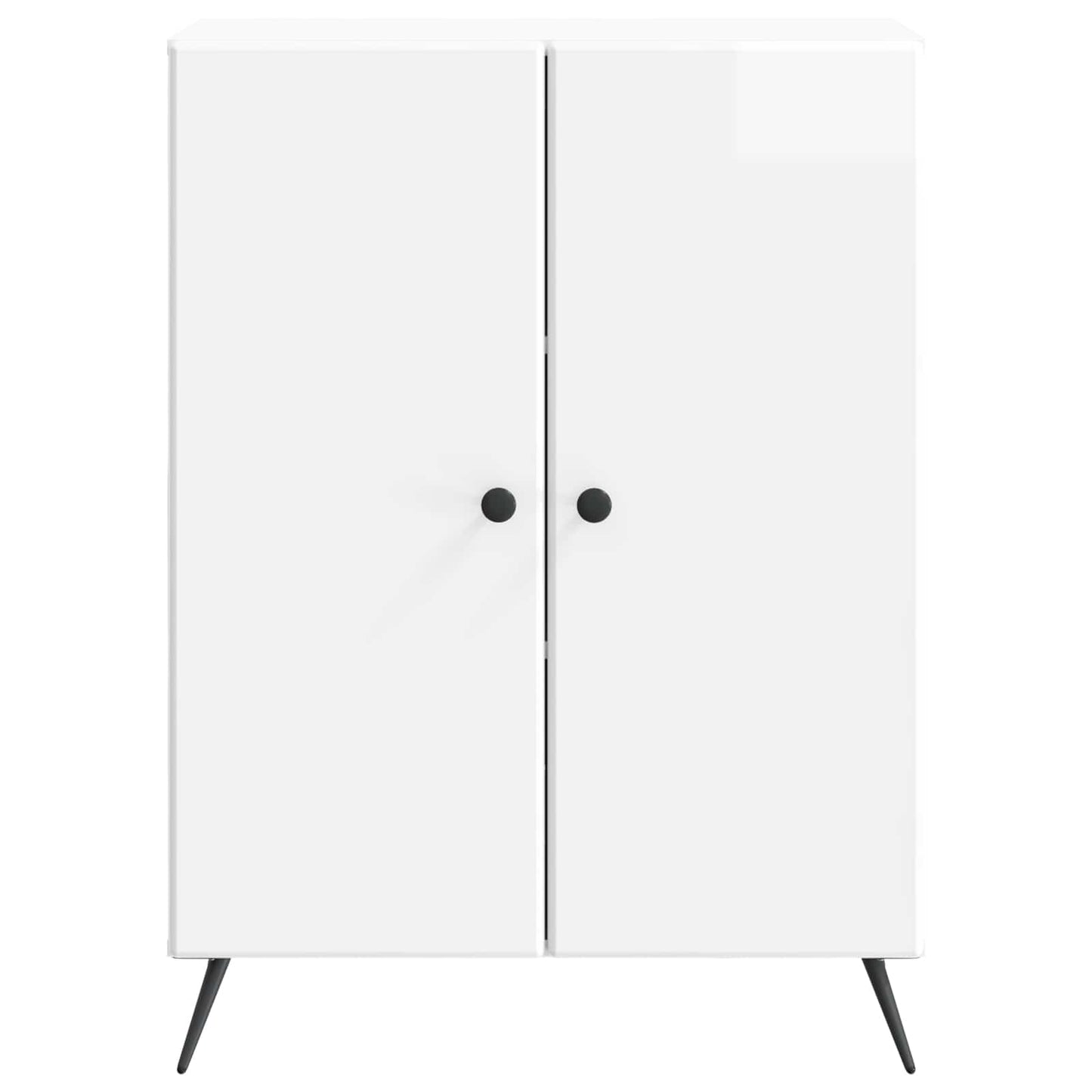 Sideboard Vit högglans 66 x 34,5 x 90 cm Konstruerat trä