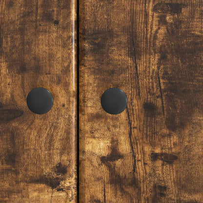 Sideboard Rökt ek 66 x 34,5 x 90 cm Konstruerat trä