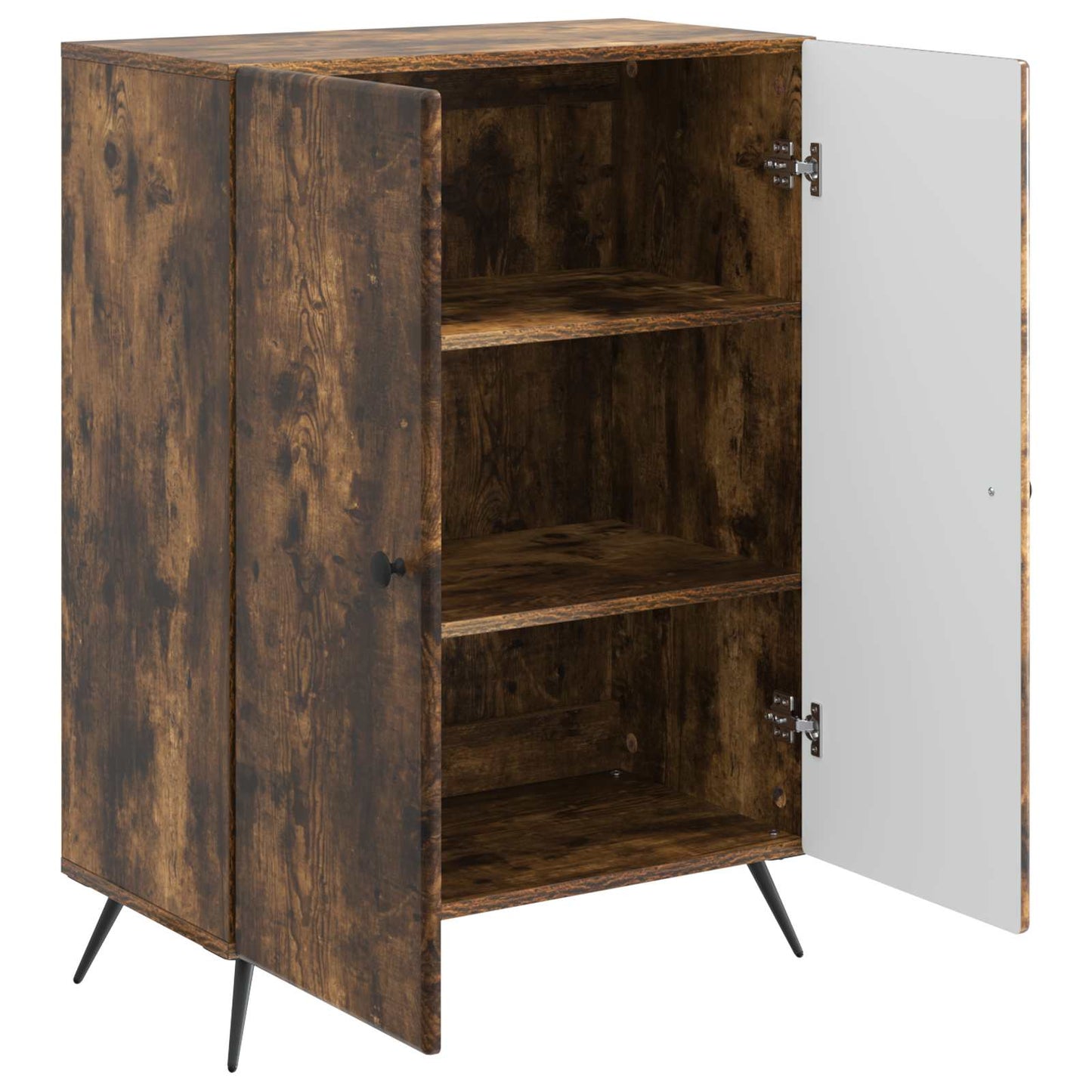 Sideboard Rökt ek 66 x 34,5 x 90 cm Konstruerat trä