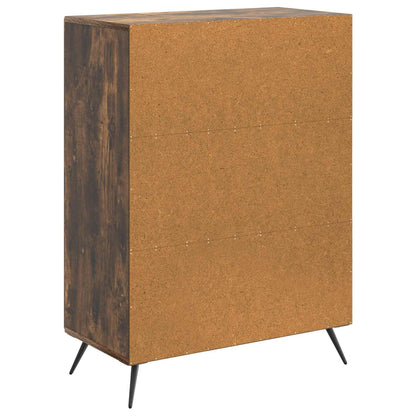 Sideboard Rökt ek 66 x 34,5 x 90 cm Konstruerat trä